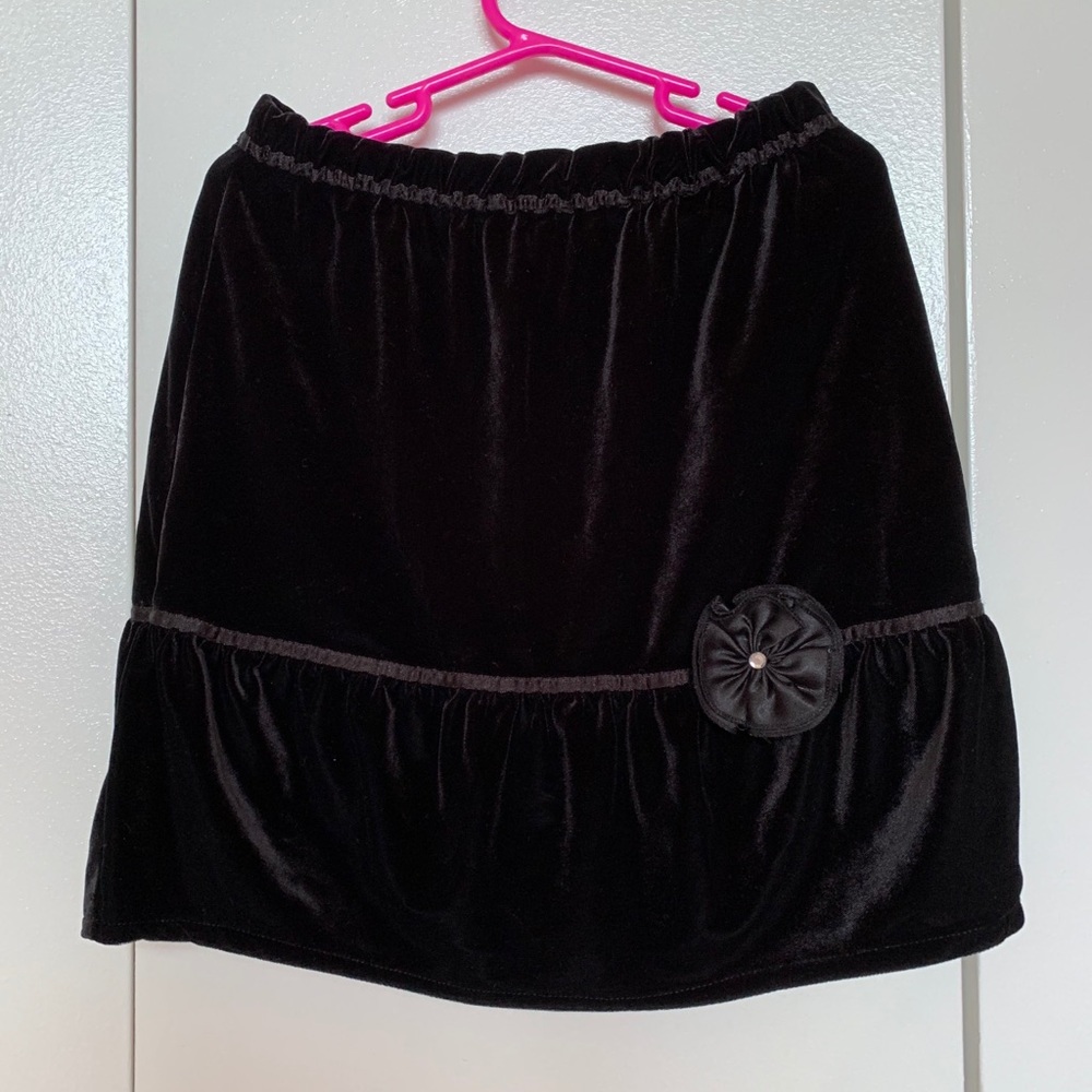 velvet lightweight skirt